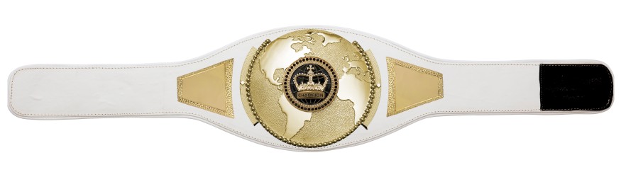 CHAMPIONSHIP BELT PROGLOBE/G/BLKGEMG - AVAILABLE IN 6+ COLOURS